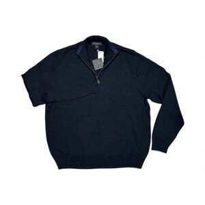 BROOKS BROTHERS 100% COTTON 1/4-Zip Sweater